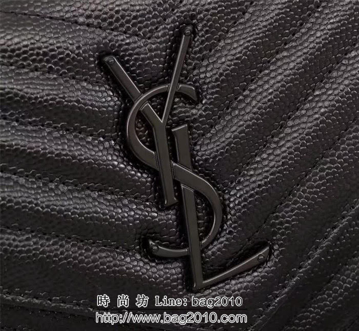 YSL聖羅蘭 爆款 魚子醬牛皮鏈條小包 可當手包用 26801 YAS1494